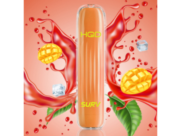 HQD SURV - Ice Mango - Einweg E-Shisha ca. 600 Züge STEUERMARKE