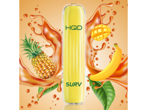 HQD SURV - Tropical Fruits (Tropische Früchte) - Einweg E-Shisha ca. 600 Züge