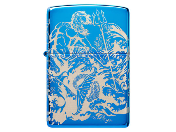 Zippo Feuerzeug - Atlantis 360°, High Polish Blue