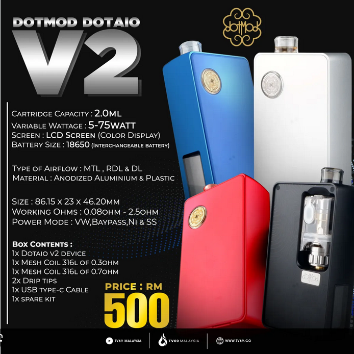 Hamburger Dampf - DOTMOD DotAIO V2 Lite