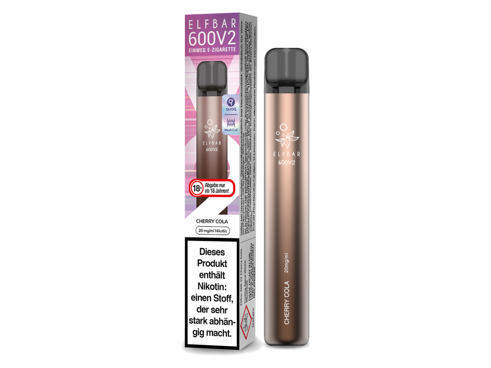 kiwi passion fruit guava vape Hamburger Dampf - ElfBarn 600 V2 Einweg E-Zigarette