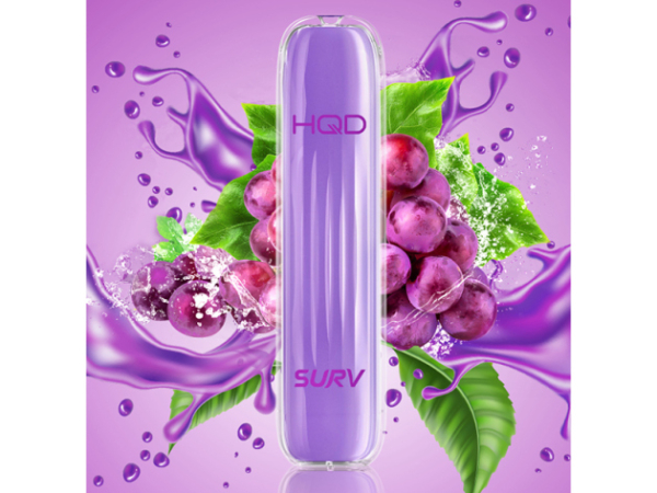 HQD SURV - Grapey (Traube) - Einweg E-Shisha ca. 600 Züge STEUERMARKE