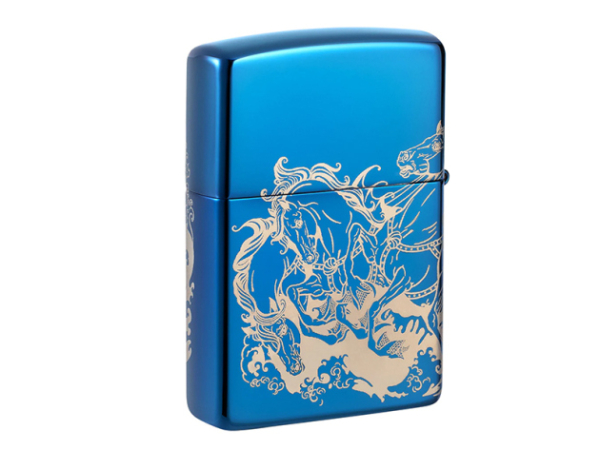 Zippo Feuerzeug - Atlantis 360°, High Polish Blue