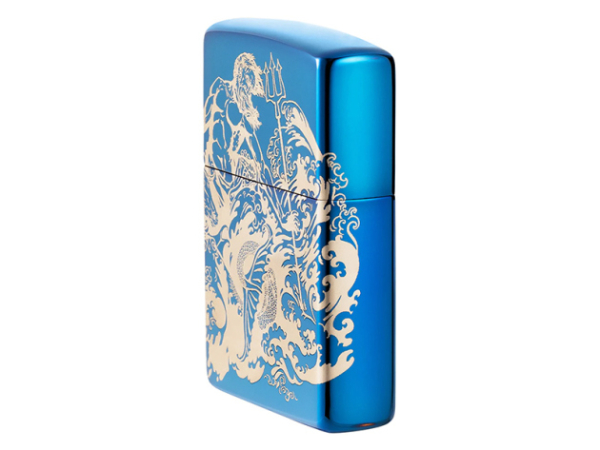 Zippo Feuerzeug - Atlantis 360°, High Polish Blue