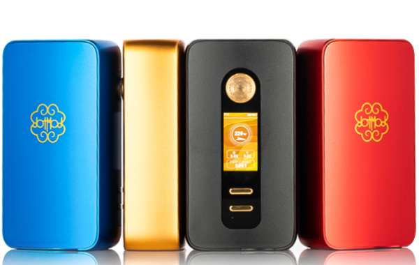 Dotmod dotBox 220 Watt Box Mod Akkuträger E-Zigarette - In Gold